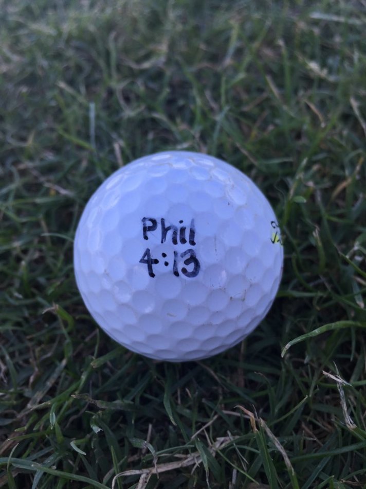 Sophomore and varsity golf player Rachel Moon uses this golf ball to encourage her in her games. 