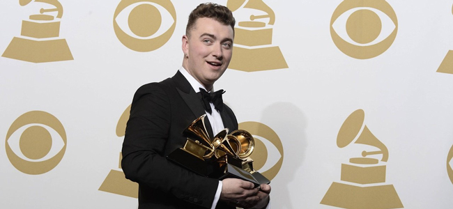 Singer+songwriter+Sam+Smith+took+home+four+top+awards+at+the+57th+Annual+Grammys.