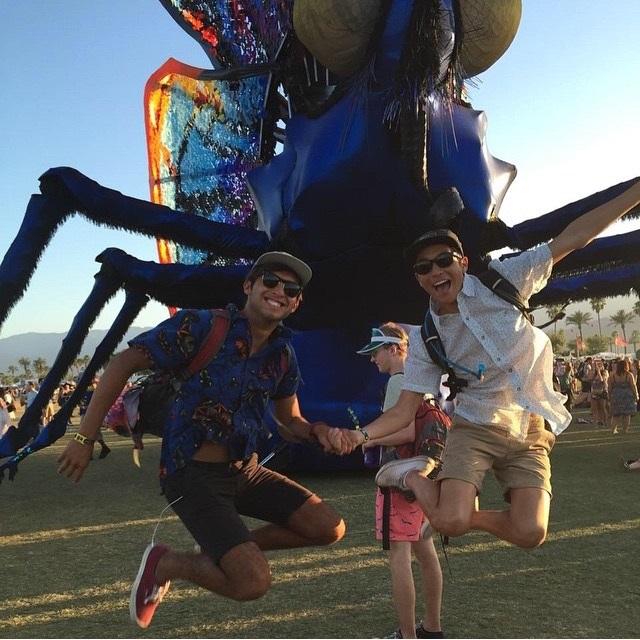 Seniors Ralphy Lara (left) and Shuntaro Nishi (right) attended Coachella.