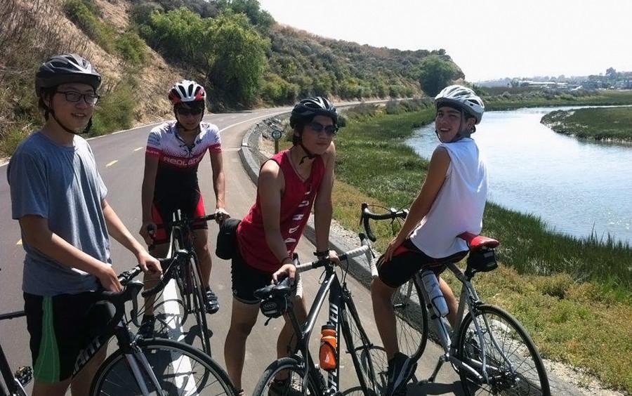 Members of the Warrior Cycling Club pose together in one of their many bike group trips in Southern California.