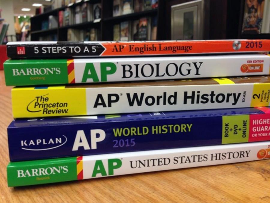 There+are+a+variety+of+AP+review+books+to+help+students+prepare+for+the+exams.