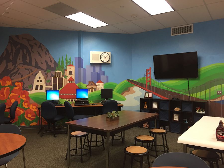 Counseling+department+is+the+new+home+to+California+themed+mural.