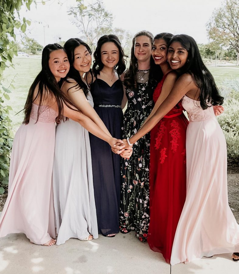 Seniors share a final high school dance as they prepare for a night of fun at prom