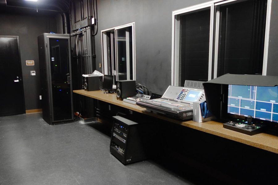 The new blackbox control room offers new state-of-the-art technology for performing arts students.