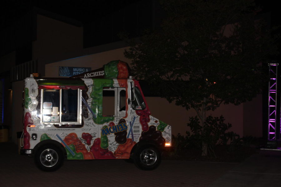 The homecoming dance was filled with fun activities, including a free ice cream truck. 