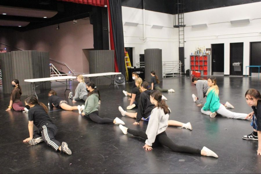 Woodbridge+High+school+dance+team+prepares+themselves+for+their+morning+practice.