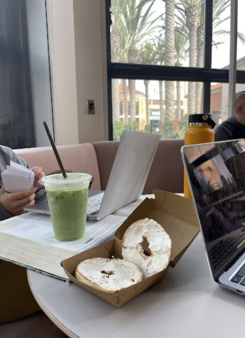 Capital One Café serves Peets Coffee, bringing its guests a variety of refreshing cold brews and teas- no matter your drink of choice, pair it with a warm bagel for some extra studying support.