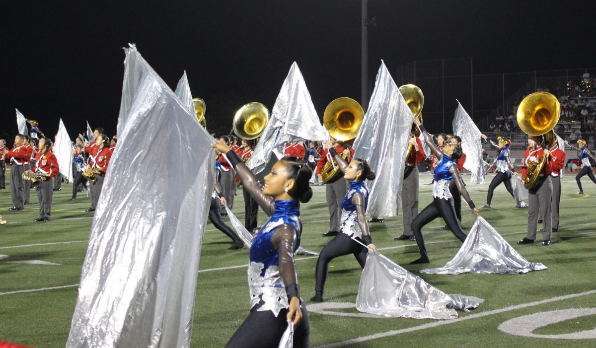 Entertainment Corps incorporates different elements into their performance.