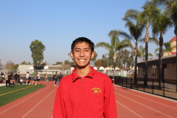 Freshman Aidan Antonio is an athlete on the 
Woodbridge High Cross Country team. He is dedicated to his sport as he is one of the top three in the nation, sub-division 16 and one of the top ten athletes in the Pacific Coast League.
